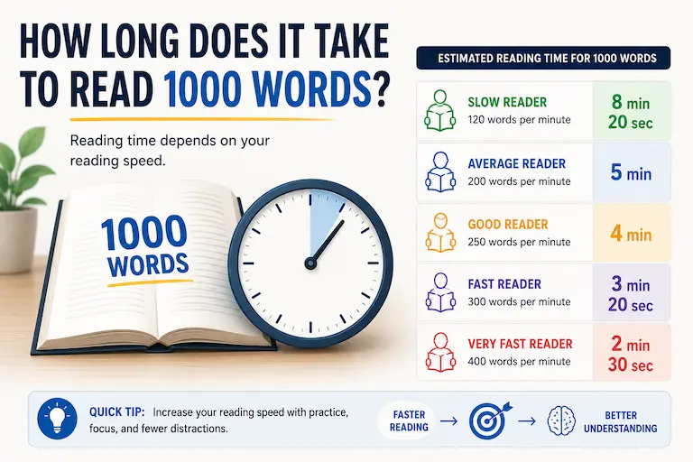 How Long Does It Take to Read 1000 Words