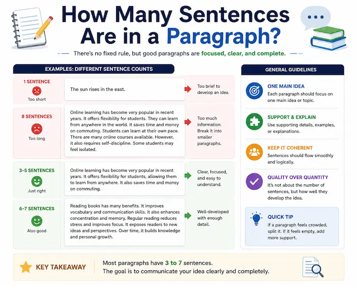 How Many Sentences Are in a Paragraph