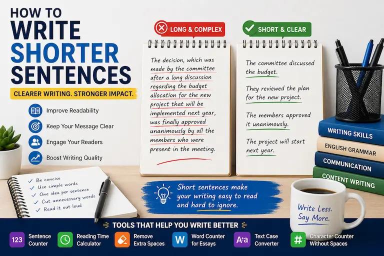 How to Write Shorter Sentences