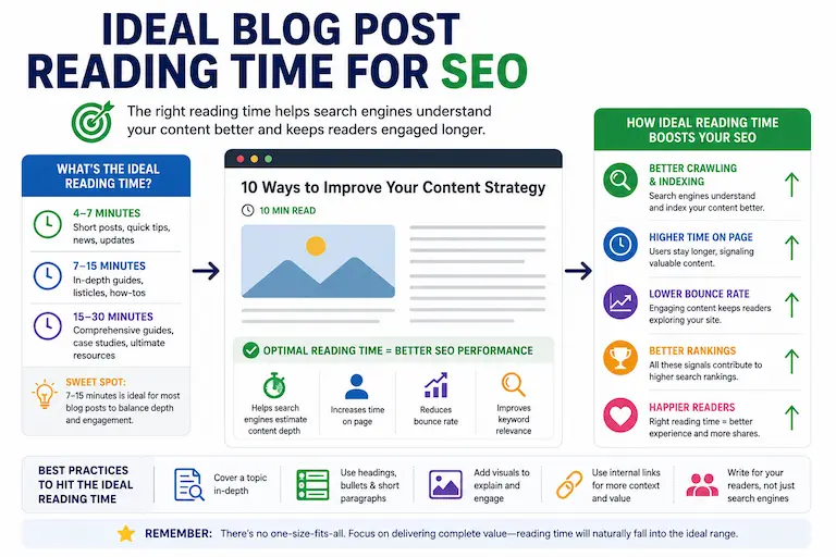 Ideal Blog Post Reading Time for SEO