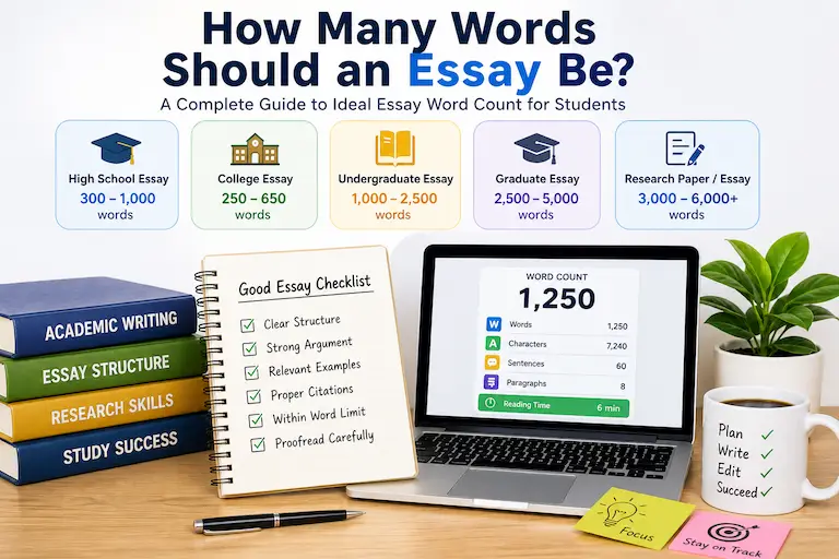 How many words should an essay be guide