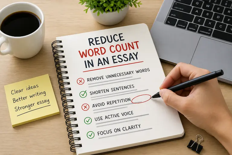 reduce word count in an essay
